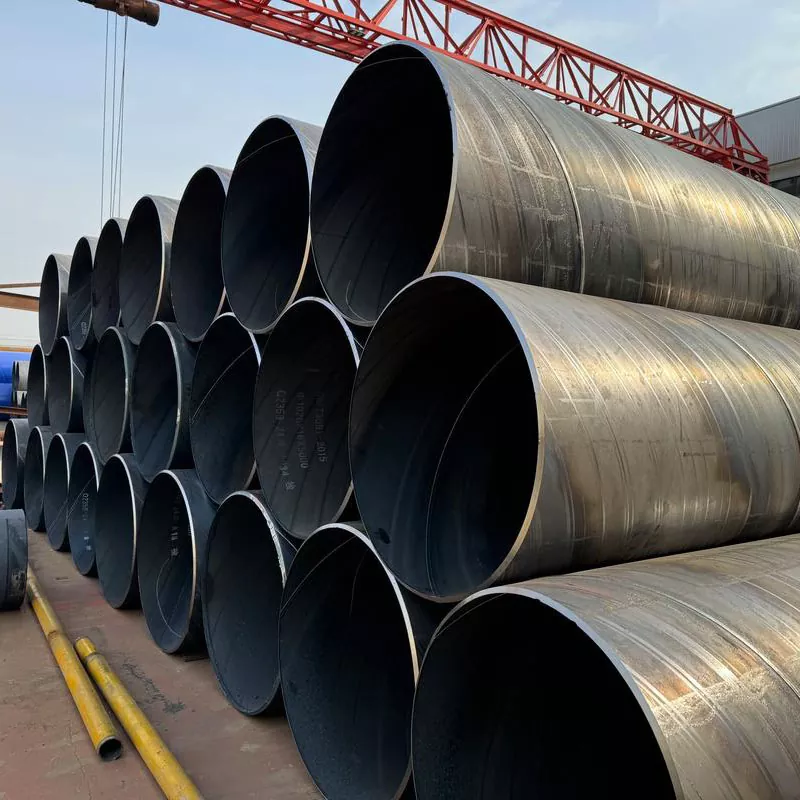 Tubo soldado en espiral negro