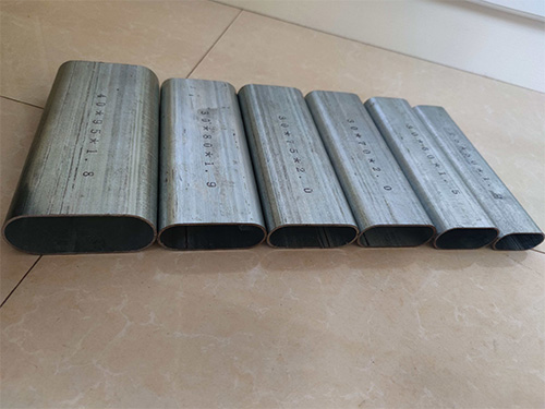 Tubería de acero elíptica galvanizada