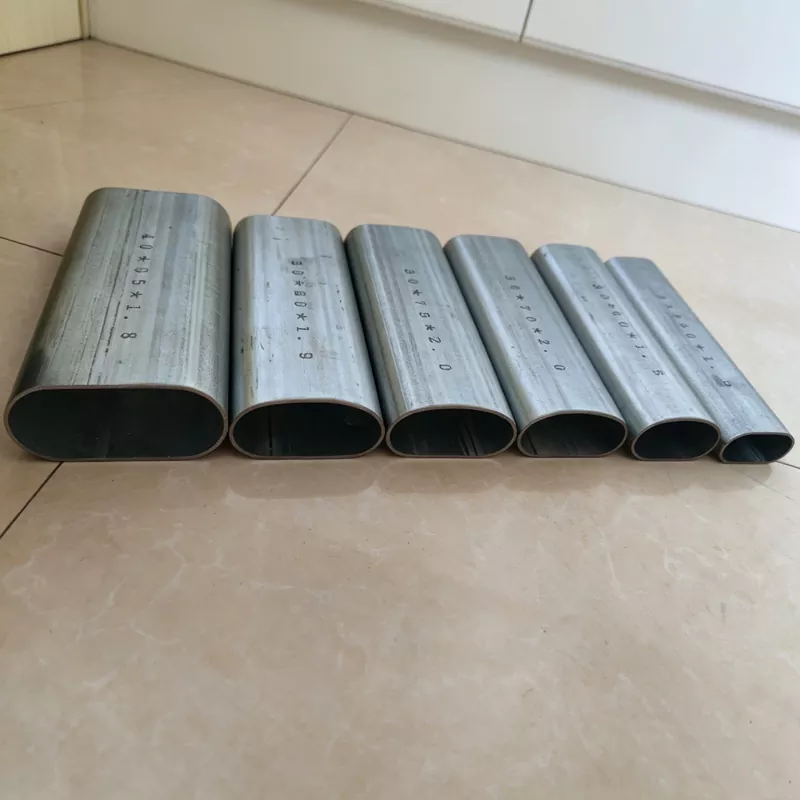 Tubo de acero ovalado galvanizado